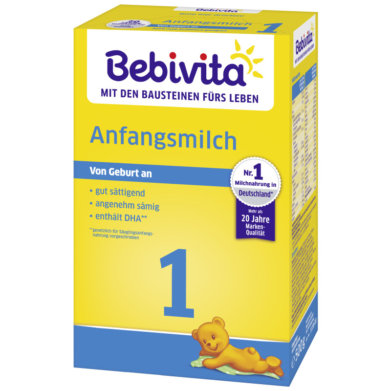 Bebivita 1 Anfangsmilch 500g, von Geburt an