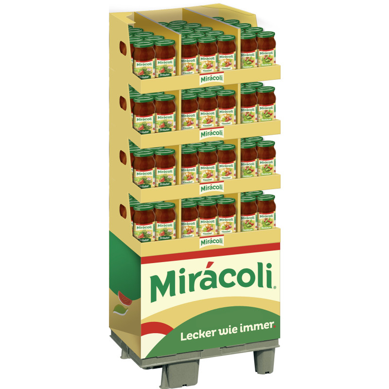 MIRACOLI® Pasta Sauce 3 Varieties 138x400g (1/4 Palette) 55.200kg