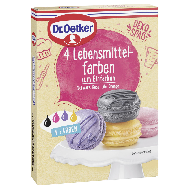 Dr. Oetker 4 Food Colors 80g
