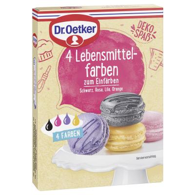 Dr. Oetker 4 Lebensmittelfarben 80g
