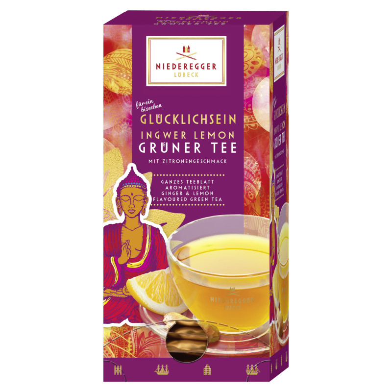 Niederegger Grüner Tee Ingwer Lemon »Glücklichsein« 37,5g