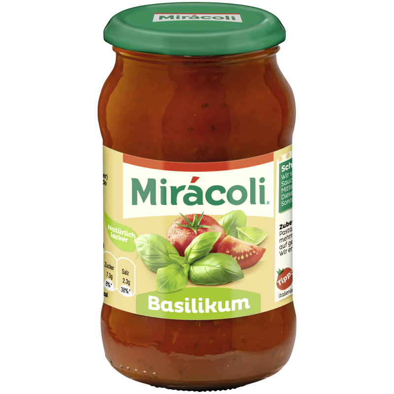 MIRACOLI® Pasta Sauce Basil 400g