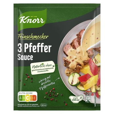 Knorr Feinschmecker 3 Pfeffer Sauce ergibt 250ml