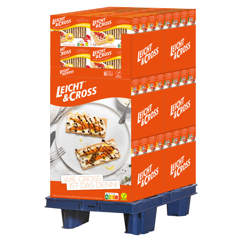 Light & Cross Crispy Bread 96x125g Mix Quarter Pallet