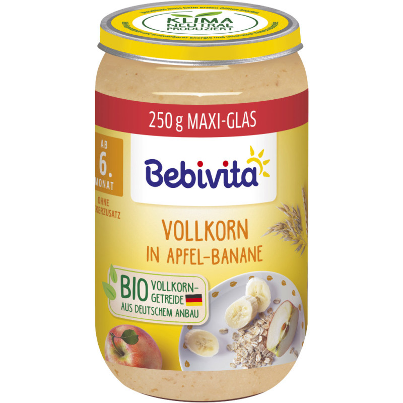 Bebivita Whole Grain in Apple-Banana 250g