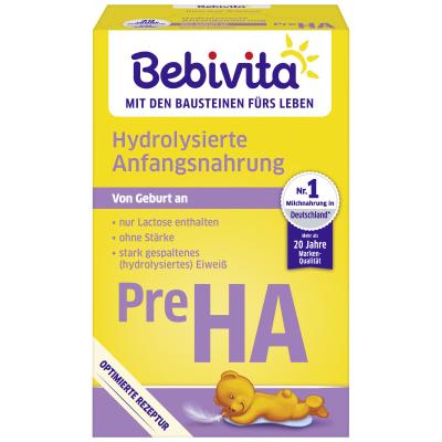 Bebivita Hydrolysierte Anfangsnahrung Pre HA, 500g