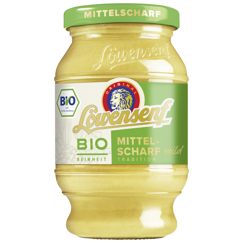 Löwensenf Bio Mittelscharf 250 ml Tönnchen