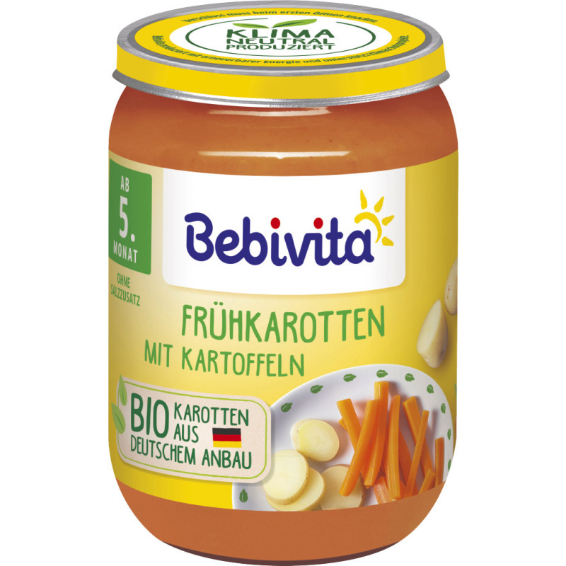 Bebivita Early Carrots with Potatoes 190g