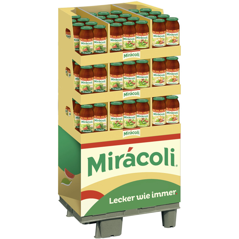 Display Miracoli™ Pasta Sauce 3 Varietäten 78x675g (1/4 Palette)