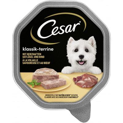 CESAR® Schale Klassik-Terrine mit Geflügel und Rind 150g