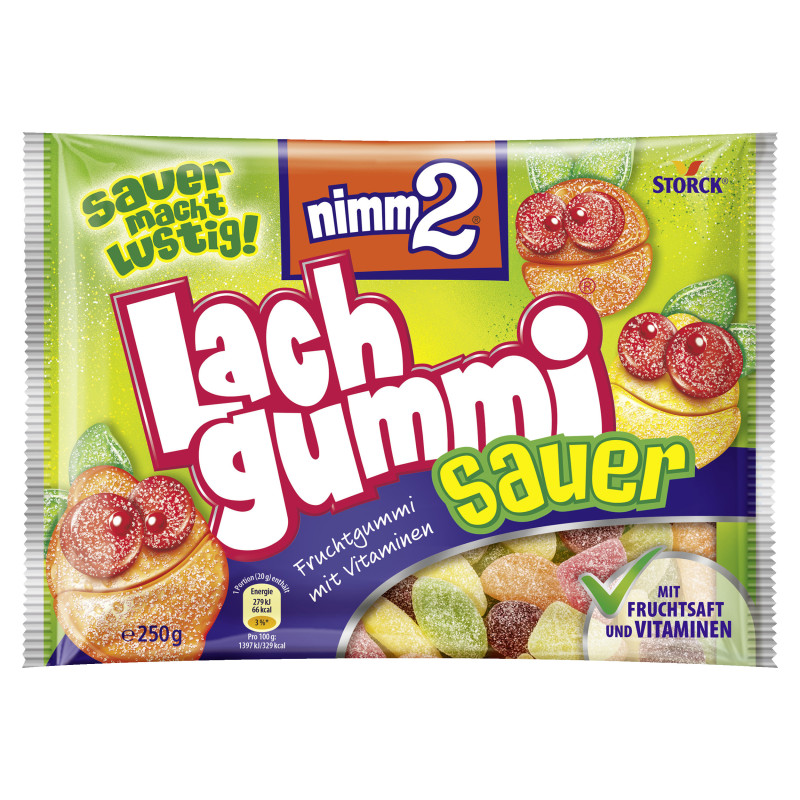 nimm2 Lachgummi Sauer 250g