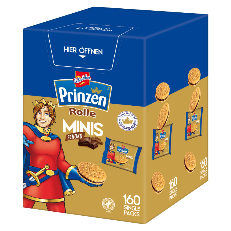 Prinzen Minis Schoko 160 Einzelpackungen = 1200g