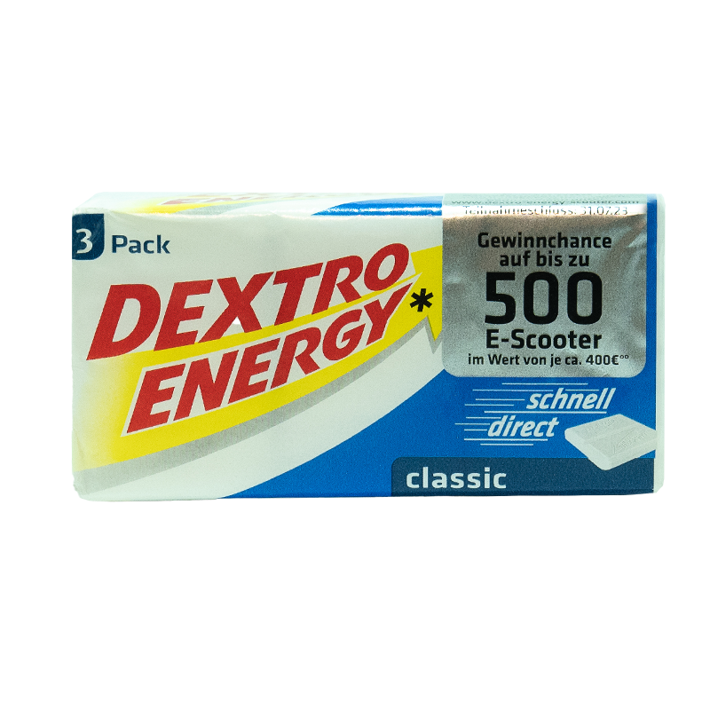 DEXTRO ENERGY* classic 3er Würfel 138g
