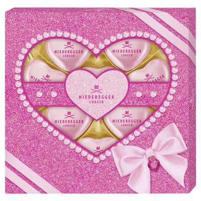 Niederegger Pralinen Herzen »Marc de Champagne« 'Glamour'_x000d_ 125g