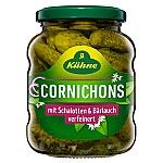 Kühne Cornichons mit Schalotte & Bärlauch, 370ml 330g