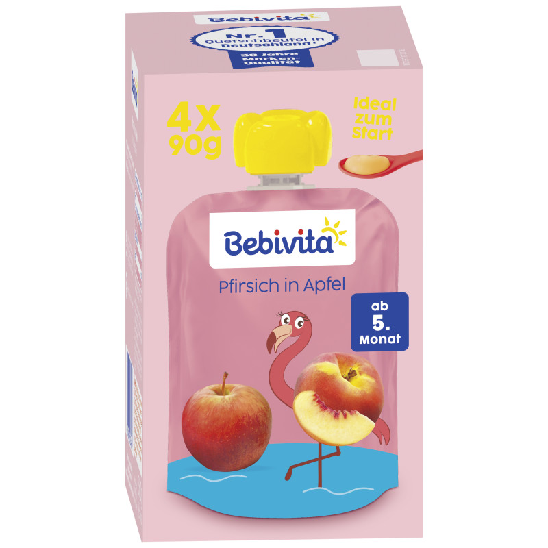 Bebivita Peach in Apple 4x90g
