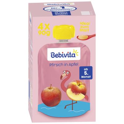 Bebivita Pfirsich in Apfel 4x90g
