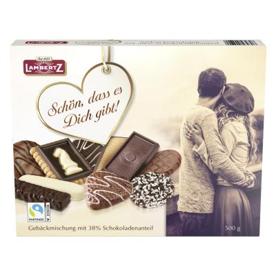 Lambertz Gebäckmischung "Chocolate Cookies, Schön, dass es Dich gibt" 500g
