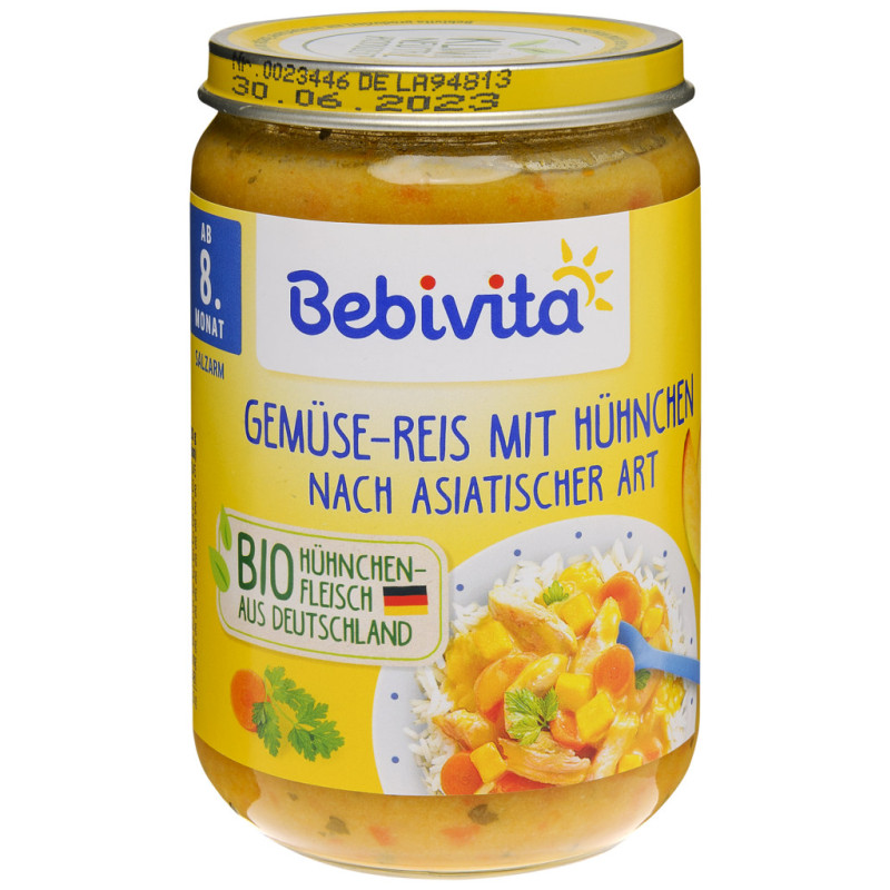 Bebivita Gem.u.Huehnchen m.Reis nach Asia-Ar 220g