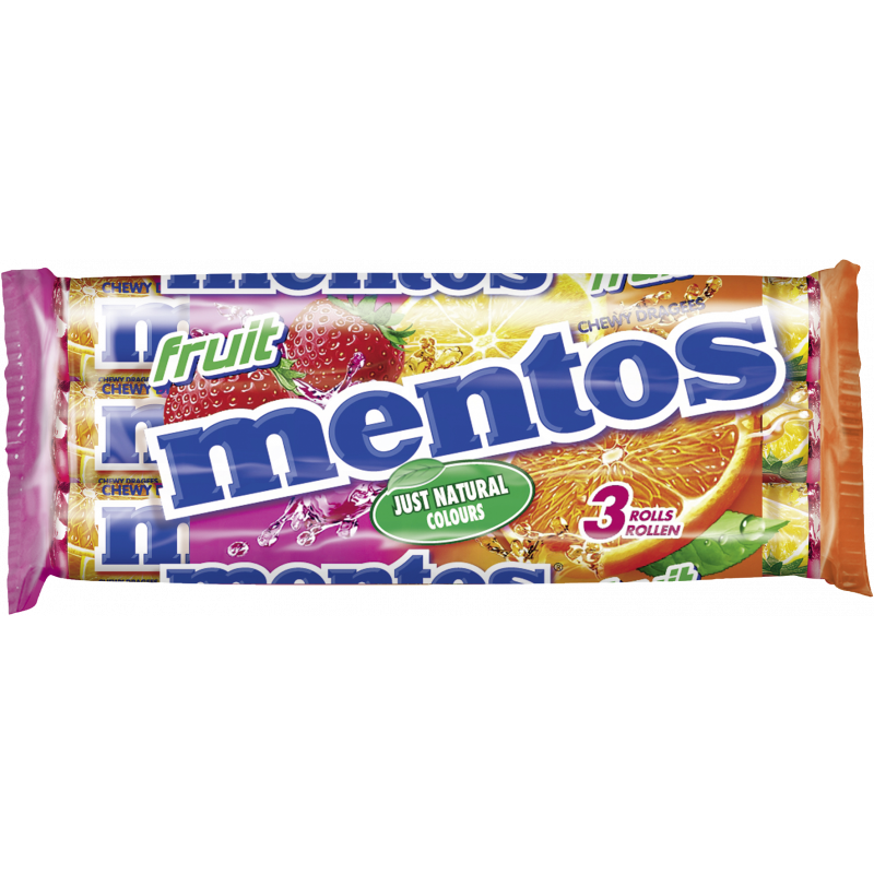 MENTOS Fruit 3-pack = 114g
