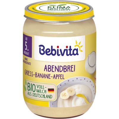 Bebivita Abendbrei Griess in Banane Apfel 190g