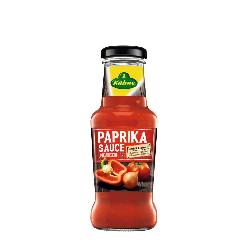 Kühne Würzsauce Paprikasauce Ungarische Art, 250ml Flasche