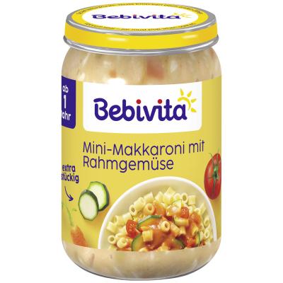 Bebivita Menüs Mini-Makkaroni mit buntem Rahmgemüse, 250g