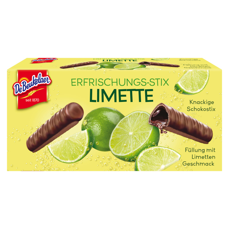 De Beukelaer Erfrischungs-Stix Limette 75g