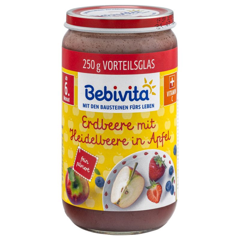 Bebivita Raspberry in Apple Strawberry 250g