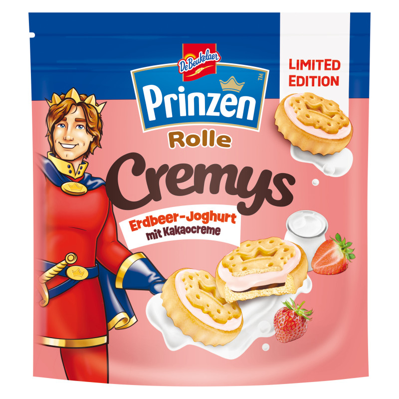 Prinzen Rolle Cremys Strawberry-Yogurt with Cocoa Cream 172g