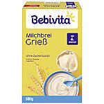 Bebivita Milchbreie ohne Zuckerzusatz Milchbrei Grieß, 500g