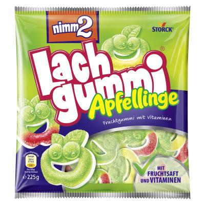 nimm2 Laugh Gummy Apple Rings 225g