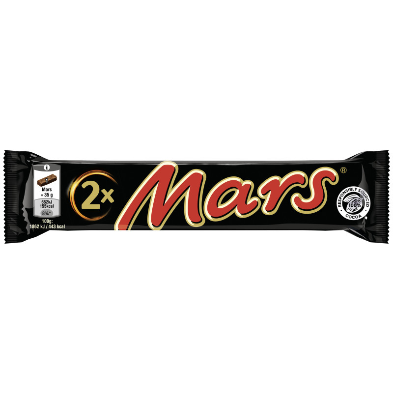 MARS® 2 Pack Bars 70g