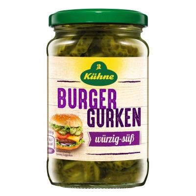 Kühne Burger Pickles, 370ml / 330g
