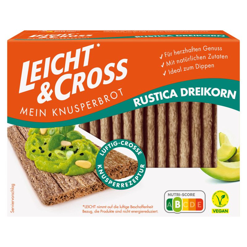 Light&Cross My Crisp Bread Rustica Three Grain 125g