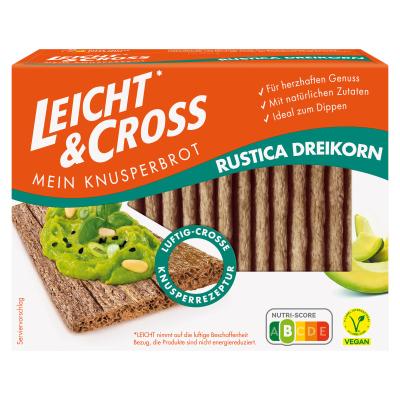 Leicht&Cross Mein Knusperbrot Rustica Dreikorn 125g