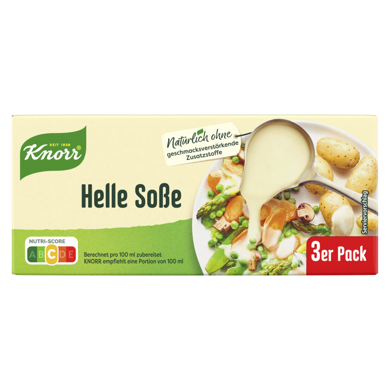 Knorr Helle Soße 84g -- Ergibt 3 X 250 ml