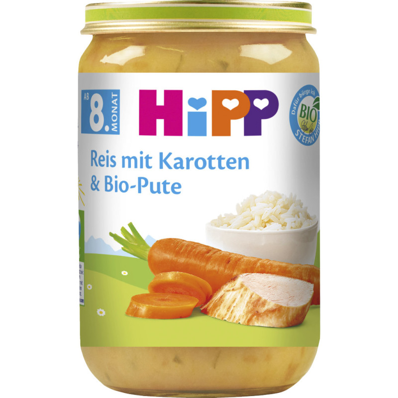 Reis mit Karotten und Bio-Pute 220g