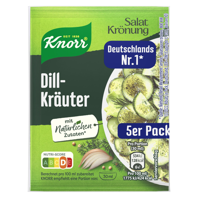 Knorr Salatkrönung Dill Kräuter Dressing 5er-Pack 450ml
