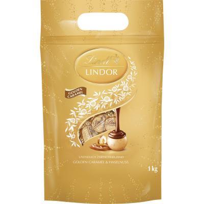 Lindt LINDOR Bag Caramel & Hazelnut 1000g