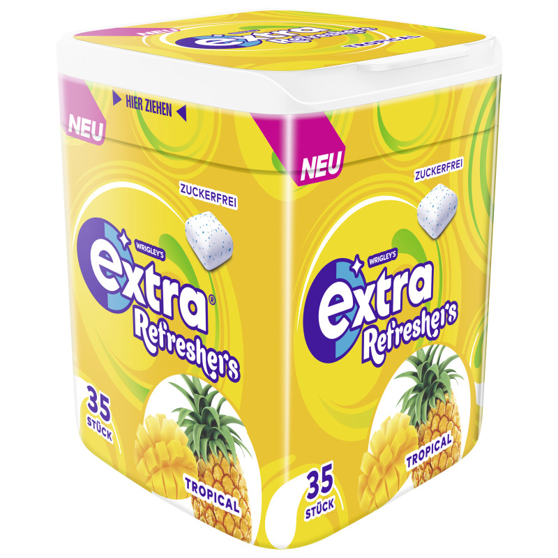 Wrigley Extra REFRESHERS Can Tropical 35 Pieces