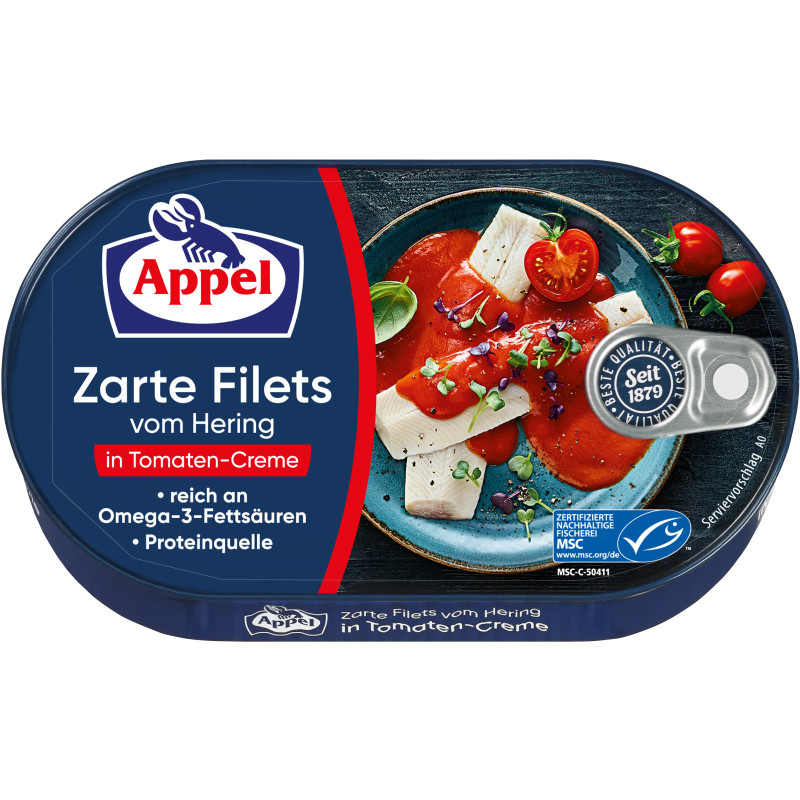 Appel MSC Heringsfilets Tomaten-Creme 200g