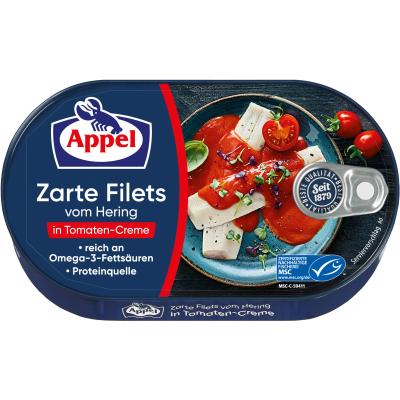 Appel MSC Herring Fillets Tomato Cream 200g