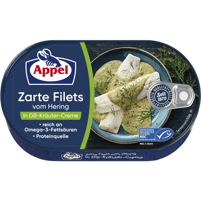 Appel MSC Heringsfilets Dill-Kräuter-Creme 200g