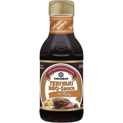 Kikkoman Teriyaki BBQ Sauce mit Honig 250 ml Glasflasche 250ml