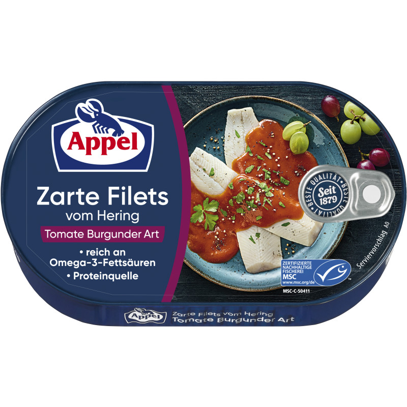 Appel MSC Heringsfilets Tomate Burgunder Art 200g DS
