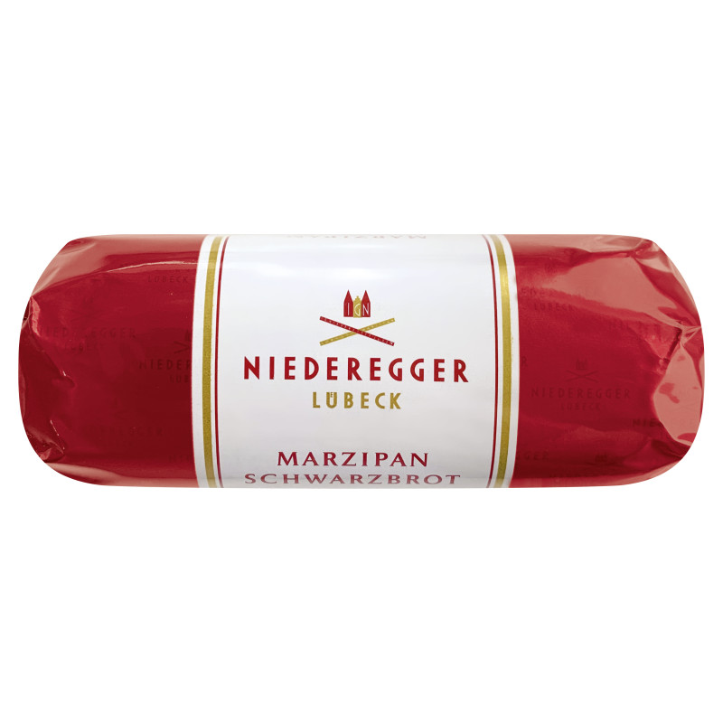 Niederegger Marzipan Schwarzbrot im Verkaufskarton 75g
