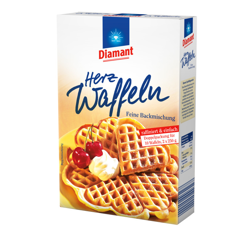 DIAMANT Fine Baking Mix Heart Waffles 500g