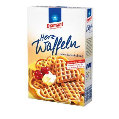 DIAMANT Feine Backmischung Herz-Waffeln 500g