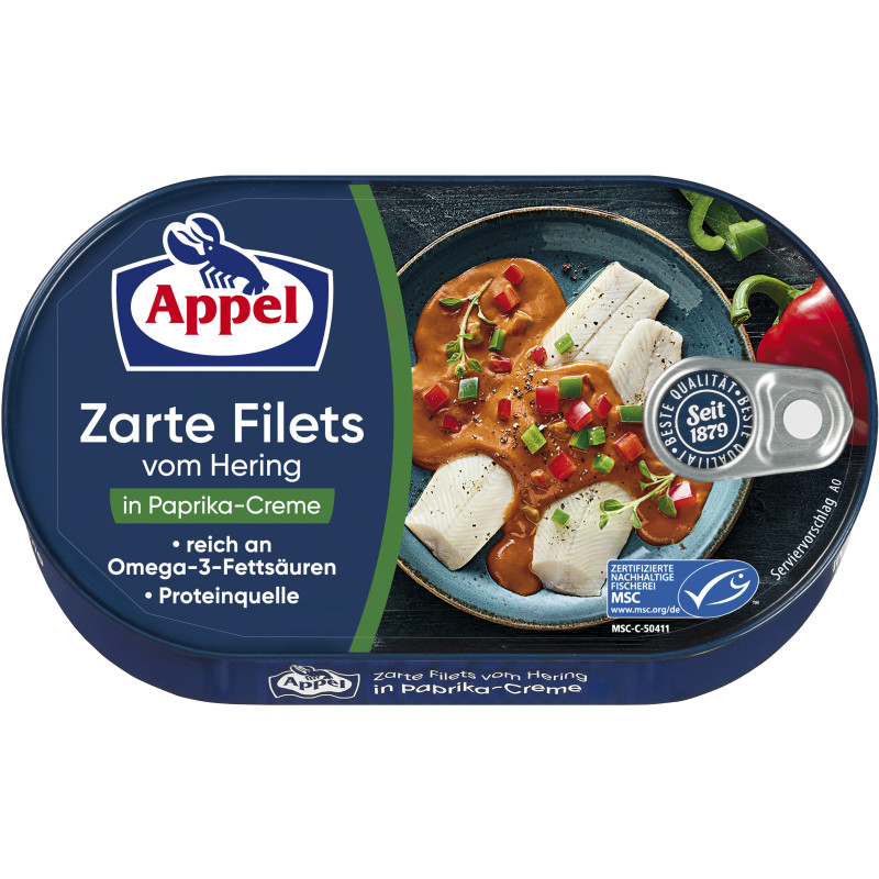 Appel MSC Heringsfilets Paprika-Creme 200g